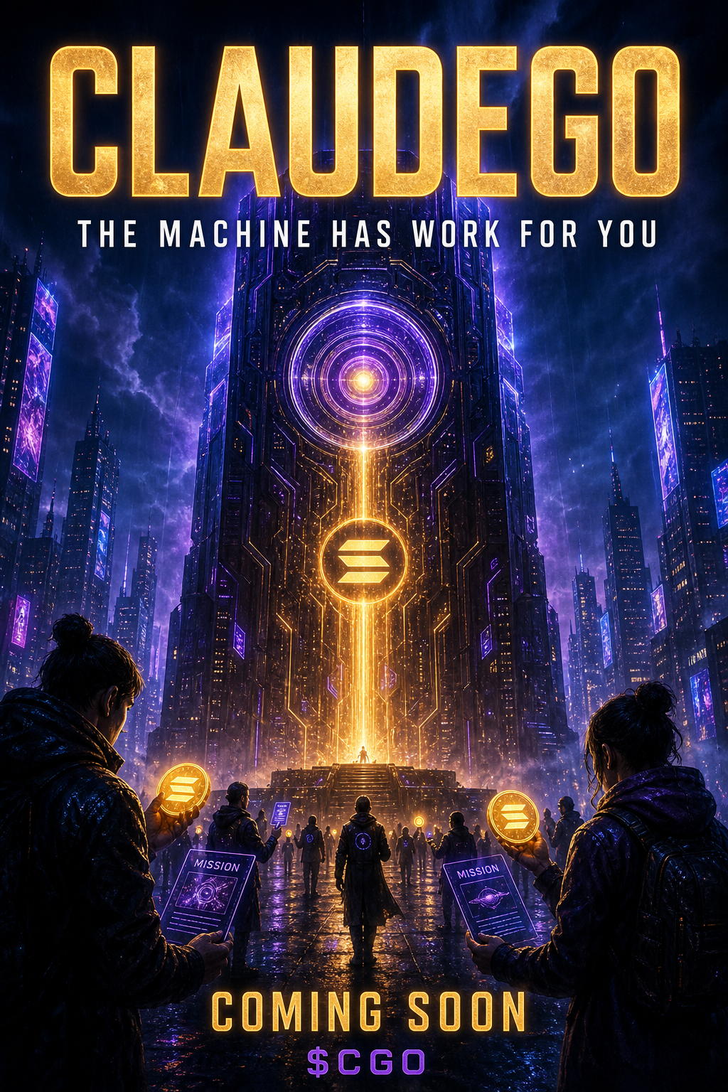 ClaudeGO science-fiction movie poster concept